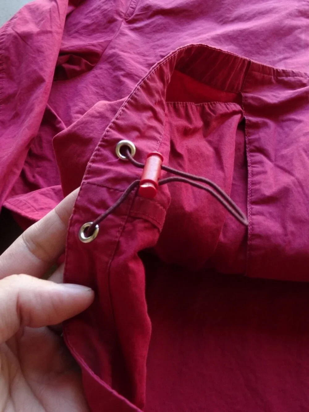 Vintage Canali Red Windbreaker Jacket Full Zip Jacket mens L